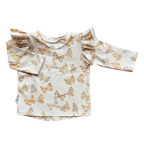 ruffle shirt vlinder huppel kindermode