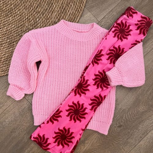 candy pink sweater