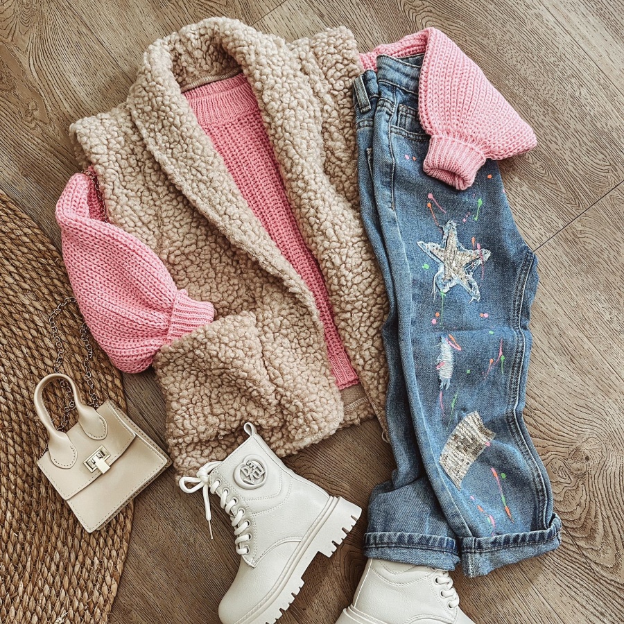 outfit girls knit sweater