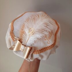 pietenmuts luxe beige met naam