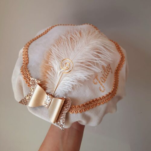 pietenmuts luxe beige met naam