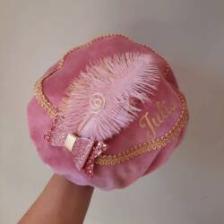 pietenmuts luxe roze met naam 1