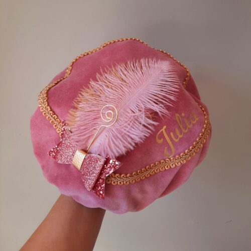 pietenmuts luxe roze met naam