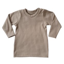 rib shirt beige