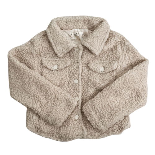 teddy jacket beige