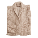 teddy vest beige