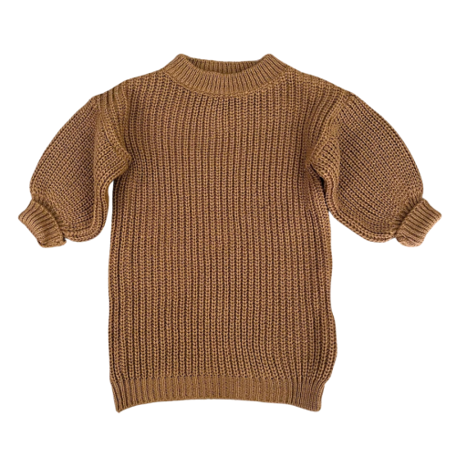 sweaterdress knit camel