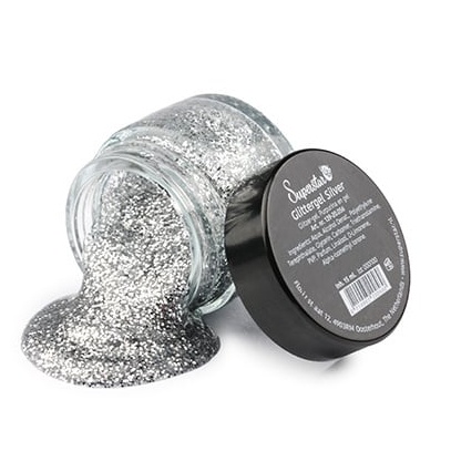 glittergel silver