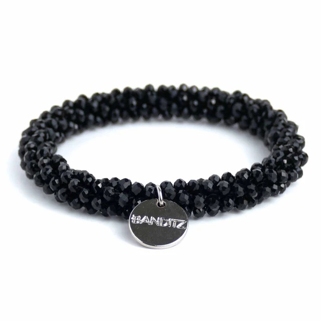 beadz black silver charm