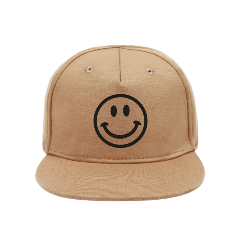 cap smiley beige