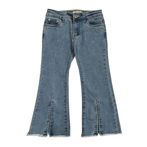 denim split flared