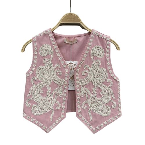 gilet boho roze meisjes