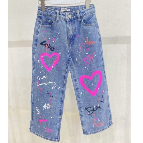 jeans meisjes color roze