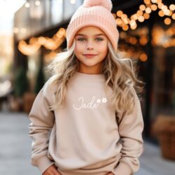 sweater naam madeliefjes beige sweater naam madeliefjes beige