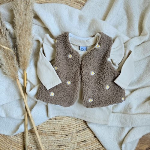 teddy gilet daisy meisjes