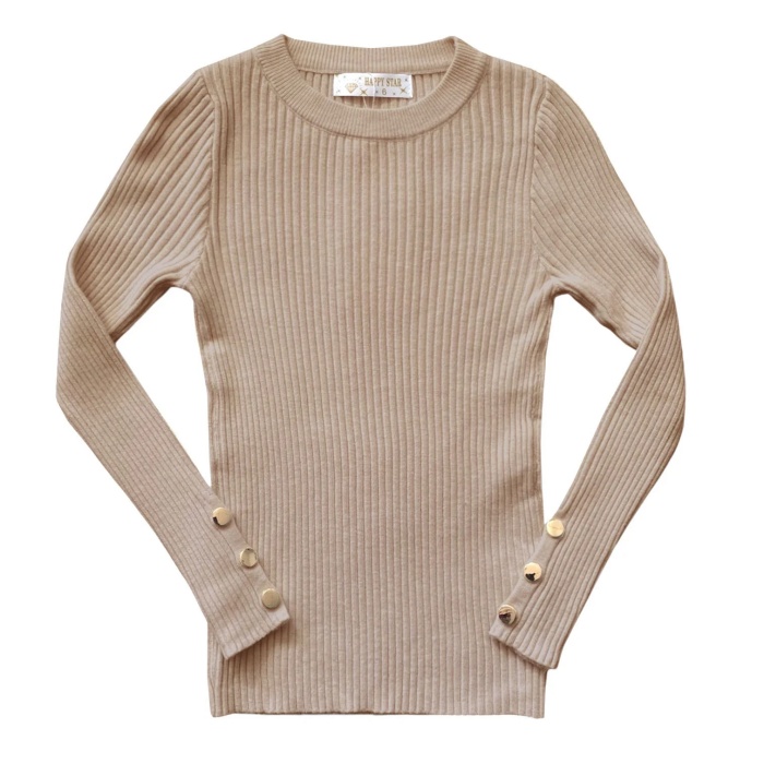 basic rib longsleeve taupe