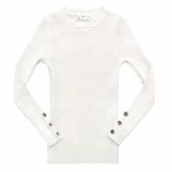 basic rib longsleeve wit