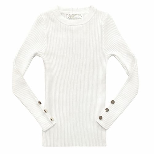 basic rib longsleeve wit