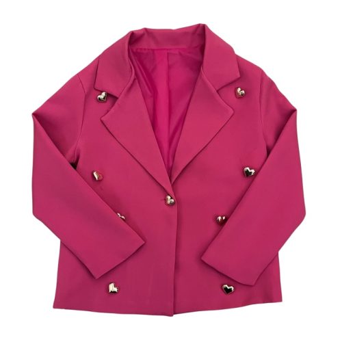 blazer hartjes fuchsia