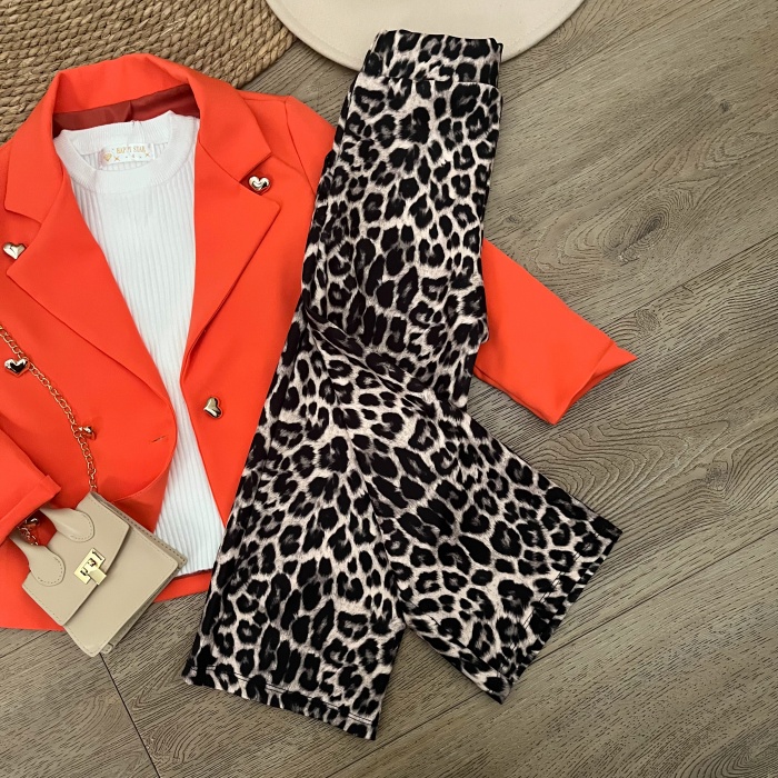 broek zomer meisjes leopard