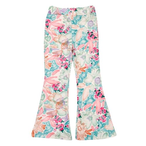 flared pants bloemen mint