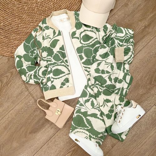 flower summer set groen