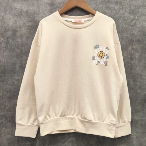 meisjes sweater mood beige