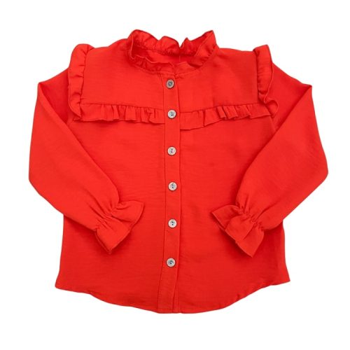 ruffle blouse oranje meisjes