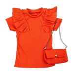 ruffle shirt tasje oranje 1