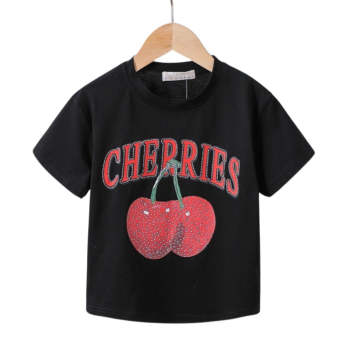 shirt cherries black