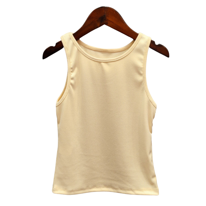 singlet rib beige