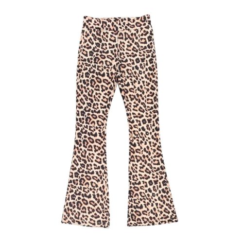 flared pants leopard