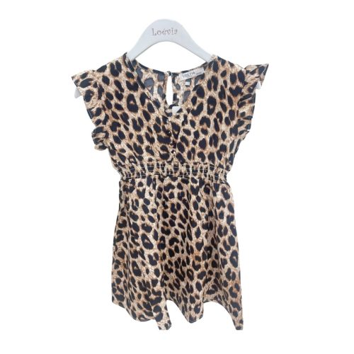 jurkje leopard bruin meisje
