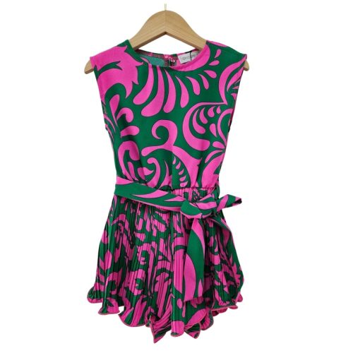 meisjes jumpsuit zomer tropical roze