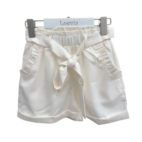 meisjes short ruffles wit