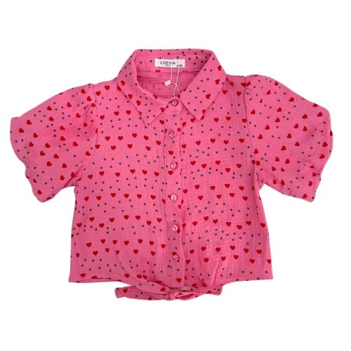 roze blouse rode hartjes