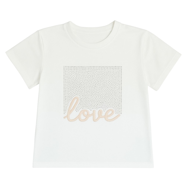 shirt love strass