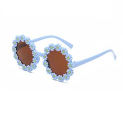 zonnebril meisje bloem blauw