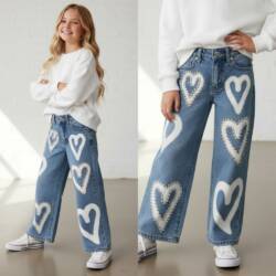 denim broek hart wit denim broek hart wit