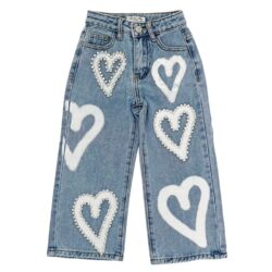 jeans meisjes hart wit