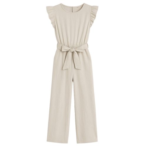 jumpsuit zomer meisje zand beige