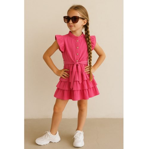 jurk hydrofiel fuchsia