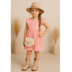 jurk meisje hydrofiel zomer roze jurk meisje hydrofiel zomer roze