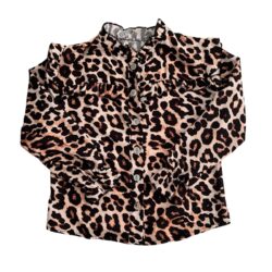 ruffle blouse meisje leopard