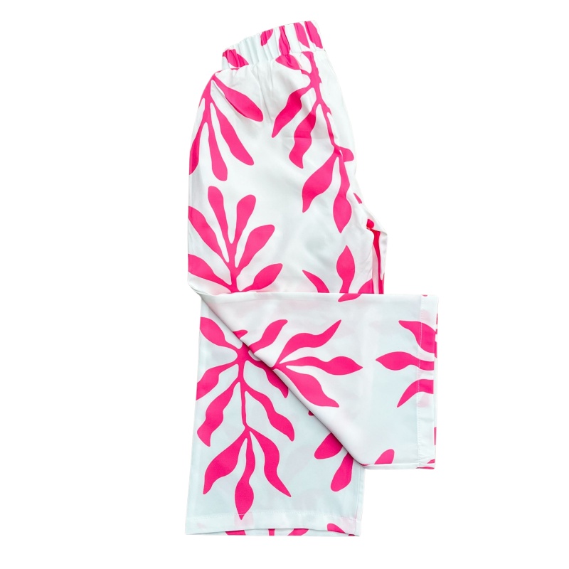 zomerbroek meisjes wit roze