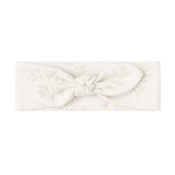 baby haarband bloemen beige