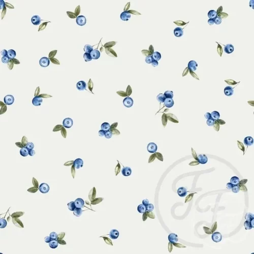 blauwe bessen print