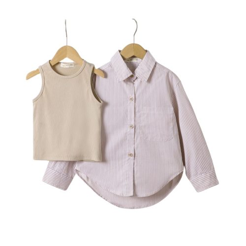 blouse streep beige meisje