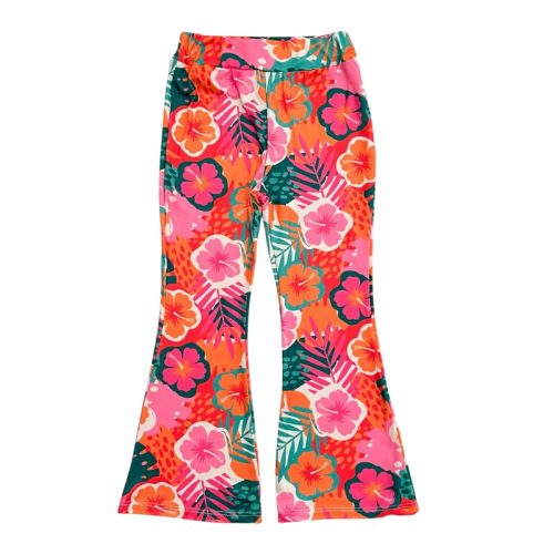 flared pants bloemen tropisch