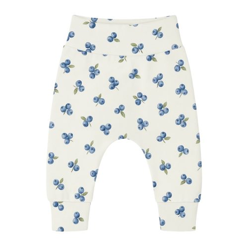 handgemaakt broekje baby blauwe bessen